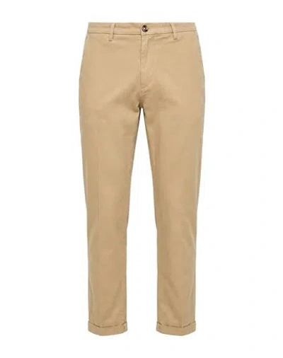 Re-hash Re_hash Man Pants Khaki Size 33 Cotton, Lyocell, Elastane In Beige