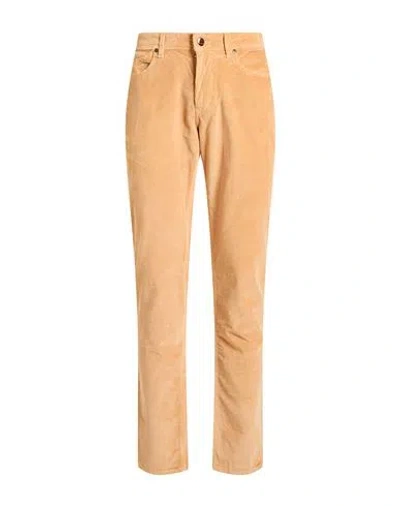 Re-hash Re_hash Man Pants Marigold Size 33 Cotton, Modal, Elastane In Yellow