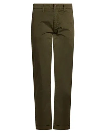 Re-hash Re_hash Man Pants Military Green Size 30 Cotton, Elastane