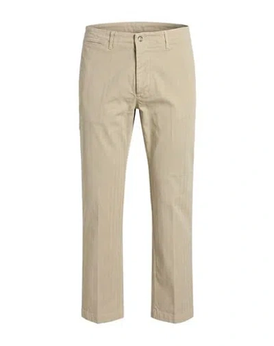 Re-hash Re_hash Man Pants Sand Size 33 Cotton, Elastane In Neutral