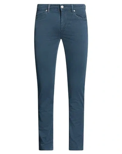 Re-hash Re_hash Man Pants Slate Blue Size 31 Cotton, Elastane