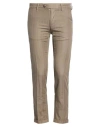 Re-hash Re_hash Man Pants Taupe Size 30 Cotton, Linen, Elastane In Gray