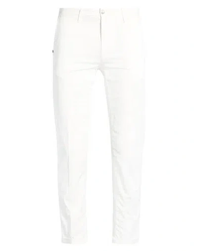 Re-hash Re_hash Man Pants White Size 33 Cotton, Elastane