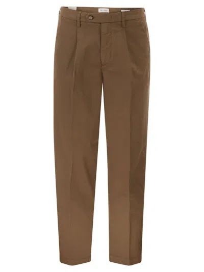 Rehash Re_hash Marc - Cotton Chino Trousers In Brown