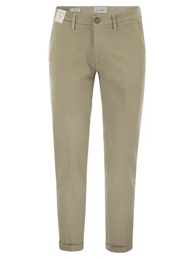 Rehash Re_hash Mucha - Stretch Cotton And Lyocell Chino In Beige