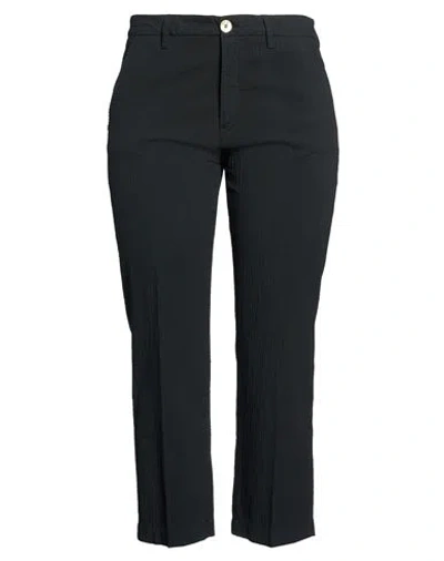 Re-hash Re_hash Woman Pants Black Size 30 Cotton, Elastane