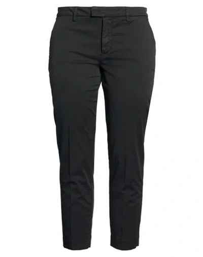 Re-hash Re_hash Woman Pants Black Size 31 Cotton, Lyocell, Elastane