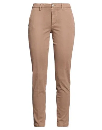 Re-hash Re_hash Woman Pants Brown Size 24 Cotton, Lyocell, Elastane