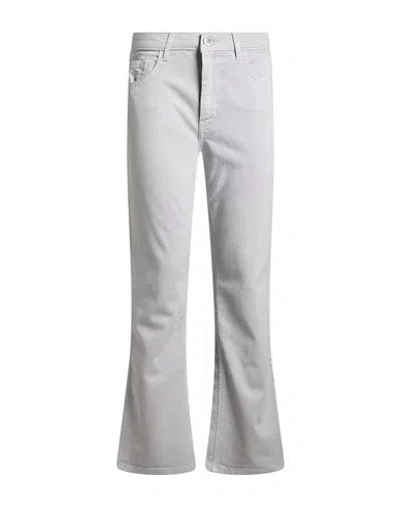 Re-hash Re_hash Woman Pants Light Grey Size 29 Cotton, Lyocell, Elastane In Gray