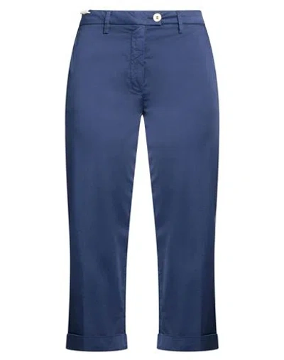 Re-hash Re_hash Woman Pants Navy Size 32 Cotton, Elastane