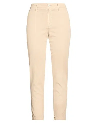 Re-hash Re_hash Woman Pants Sand Size 29 Lyocell, Cotton, Elastane In Beige