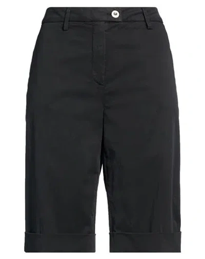 Re-hash Re_hash Woman Shorts & Bermuda Shorts Black Size 30 Cotton, Lyocell, Elastane