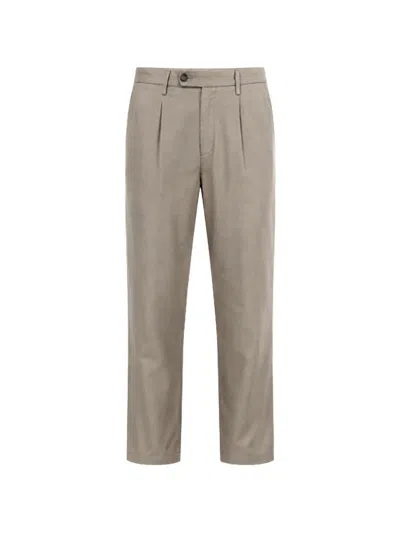 Re-hash Slim-fit Pleated Trousers In Gray