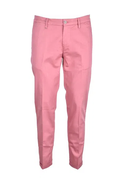 Re-hash Tailored Pink Lyocell Cotton Stretch Trousers