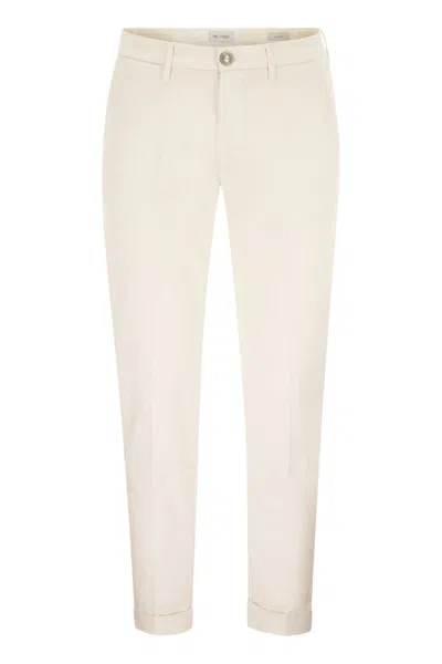 Re-hash Tapered-fit Stretch Cotton And Lyocell Chinos In White