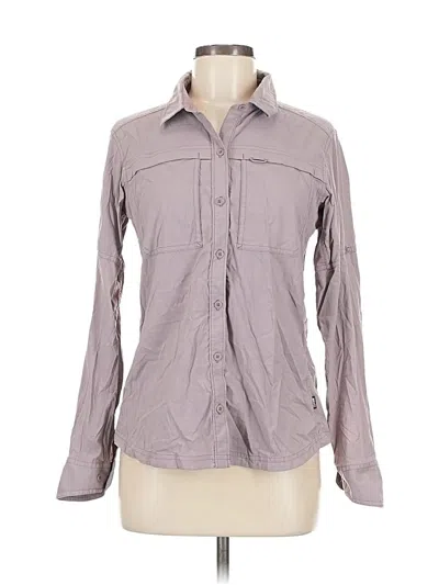 Pre-owned Rei Co Op Long Sleeve Button Down Shirt In Gray