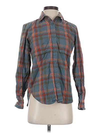 Pre-owned Rei Co Op Long Sleeve Button Down Shirt In Gray