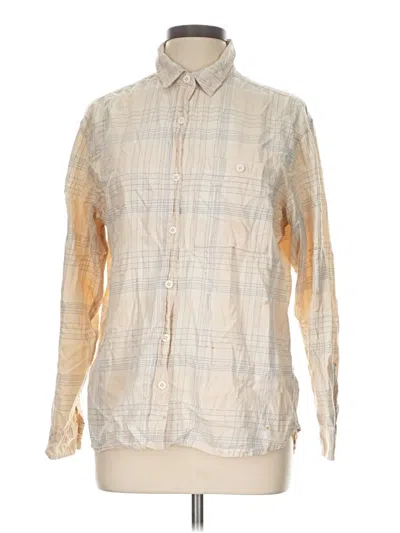 Pre-owned Rei Co Op Long Sleeve Button Down Shirt In Ivory