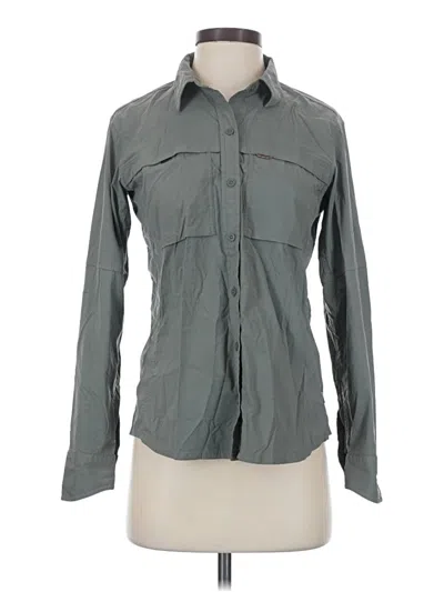 Pre-owned Rei Co Op Long Sleeve Polo Shirt In Gray