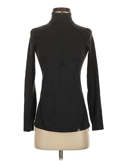 Pre-owned Rei Co Op Long Sleeve Top Black Turtleneck Tops