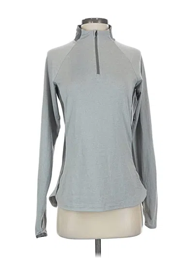 Pre-owned Rei Co Op Long Sleeve Top Gray Turtleneck Tops