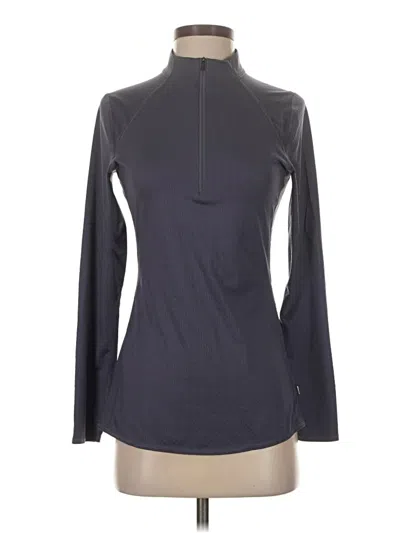 Pre-owned Rei Co Op Long Sleeve Top Gray Turtleneck Tops