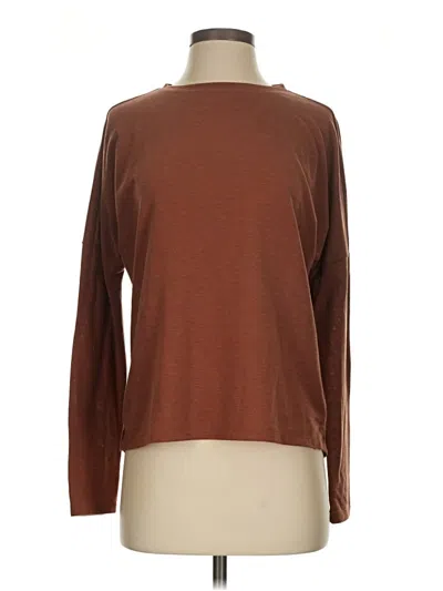 Pre-owned Rei Co Op Long Sleeve T-shirt In Brown