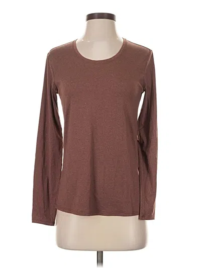 Pre-owned Rei Co Op Long Sleeve T-shirt In Brown