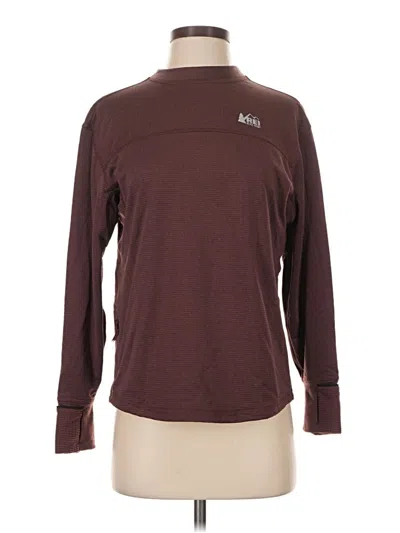 Pre-owned Rei Co Op Long Sleeve T-shirt In Brown