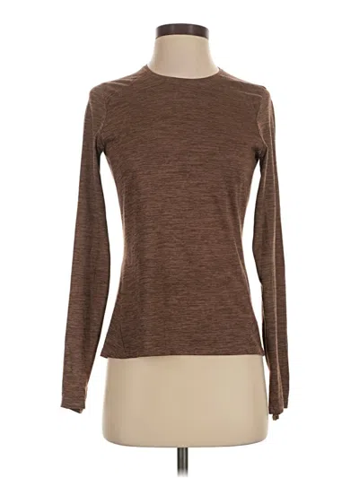 Pre-owned Rei Co Op Long Sleeve T-shirt In Brown