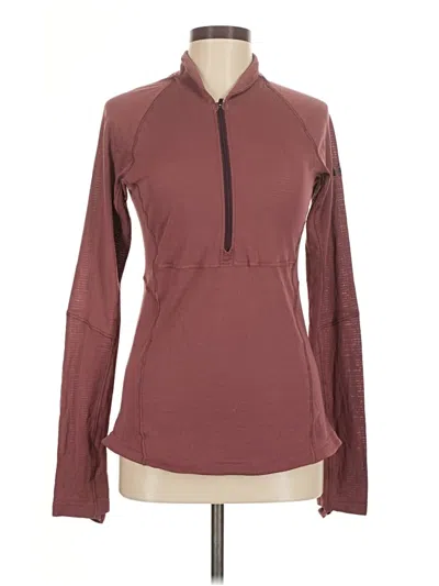 Pre-owned Rei Co Op Long Sleeve T-shirt In Burgundy