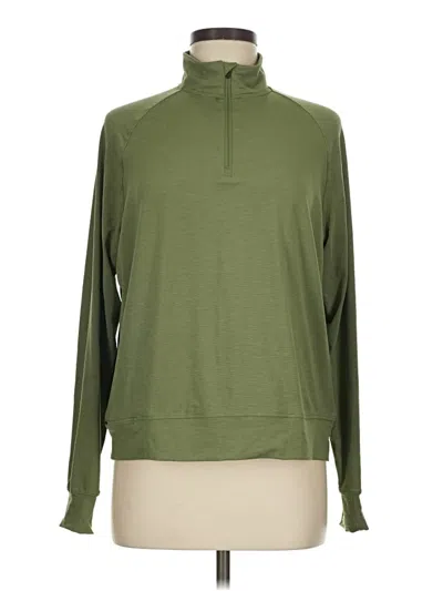 Pre-owned Rei Co Op Long Sleeve Turtleneck In Green