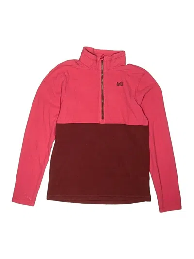 Pre-owned Rei Co Op Kids' Pullover Sweater In Burgundy