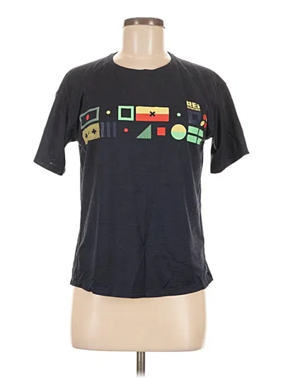 Pre-owned Rei Co Op Short Sleeve T-shirt In Black