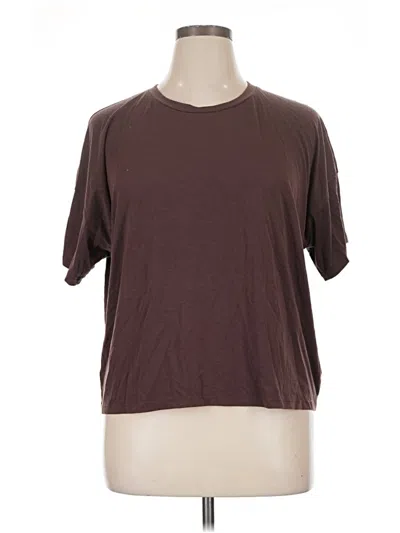 Pre-owned Rei Co Op Short Sleeve T-shirt In Brown