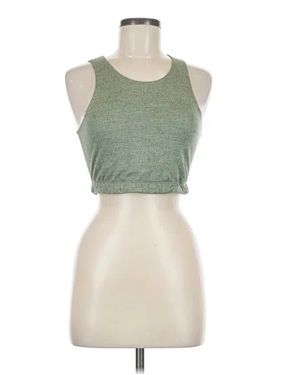 Pre-owned Rei Co Op Tank Top Green Halter Neckline Tops