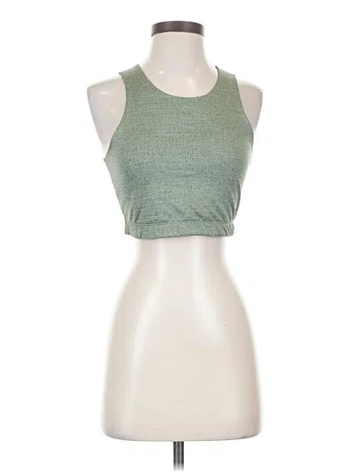 Pre-owned Rei Co Op Tank Top Green Halter Neckline Tops
