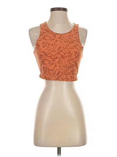 Pre-owned Rei Co Op Tank Top Orange Halter Neckline Tops