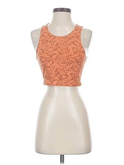 Pre-owned Rei Co Op Tank Top Orange Halter Neckline Tops