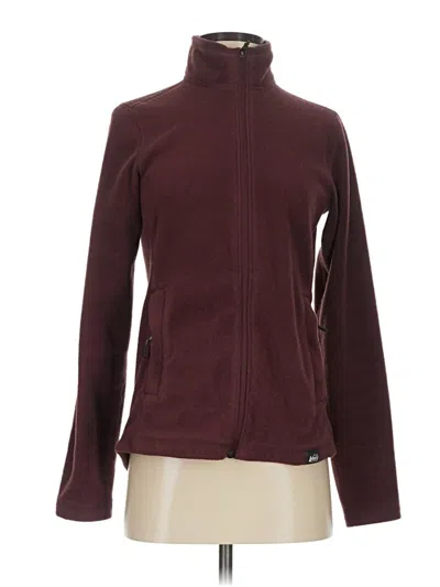 Pre-owned Rei Co Op Track Jacket In Burgundy