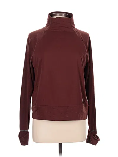 Pre-owned Rei Co Op Turtleneck Sweater In Burgundy