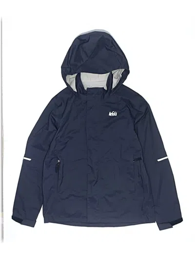 Pre-owned Rei Co Op Kids' Windbreaker Jacket In Blue