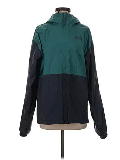 Pre-owned Rei Co Op Windbreaker Jacket In Teal