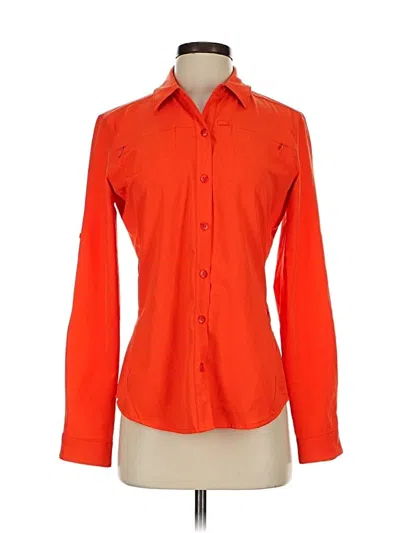 Pre-owned Rei Long Sleeve Blouse In Orange