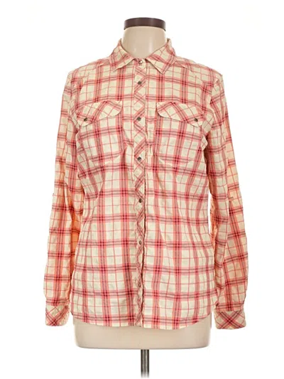 Pre-owned Rei Long Sleeve Blouse In Red