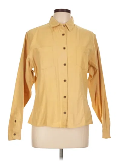 Pre-owned Rei Long Sleeve Button Down Shirt In Yellow