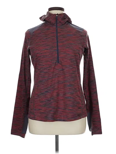 Pre-owned Rei Long Sleeve Top Burgundy Turtleneck Tops
