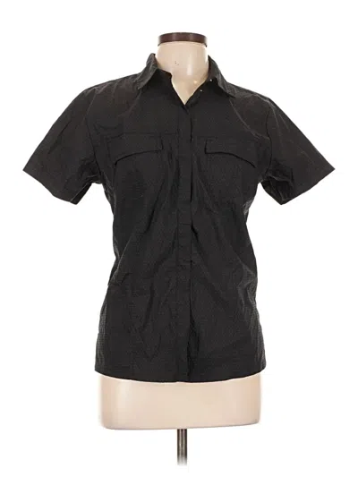 Pre-owned Rei Short Sleeve Blouse In Black