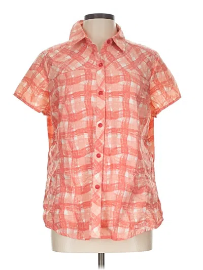 Pre-owned Rei Short Sleeve Blouse In Orange