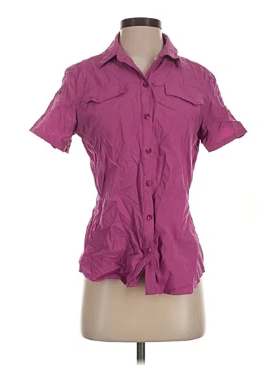 Pre-owned Rei Short Sleeve Blouse In Purple